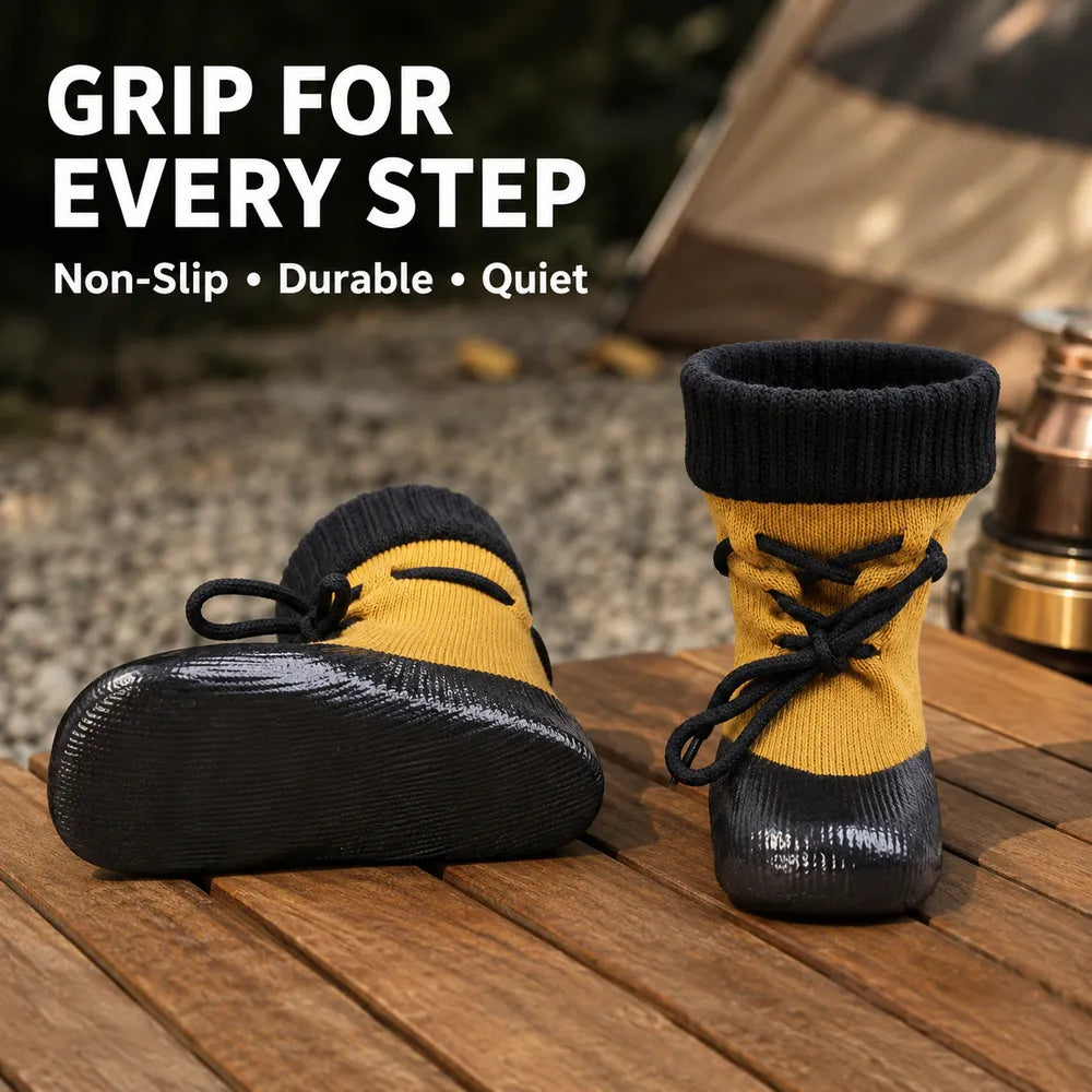 Domvire Non-Slip Dog Boots for Camping & Overland – Water-Resistant Paw Protection, 4-Pack