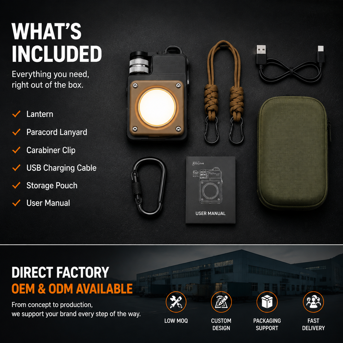 3500LM Rechargeable Camping Lantern – Magnetic COB Light with 5 Light Modes for Overlanding & Outdoor Adventures