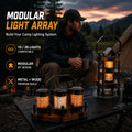 Domvire 2-Light & 4-Light Modular Camping Lantern Set with Stand – Complete Overland Table Lighting System