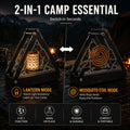 2-in-1 Camping Mosquito Coil Holder & Lantern Stand | Stainless Steel Outdoor Camping Gear