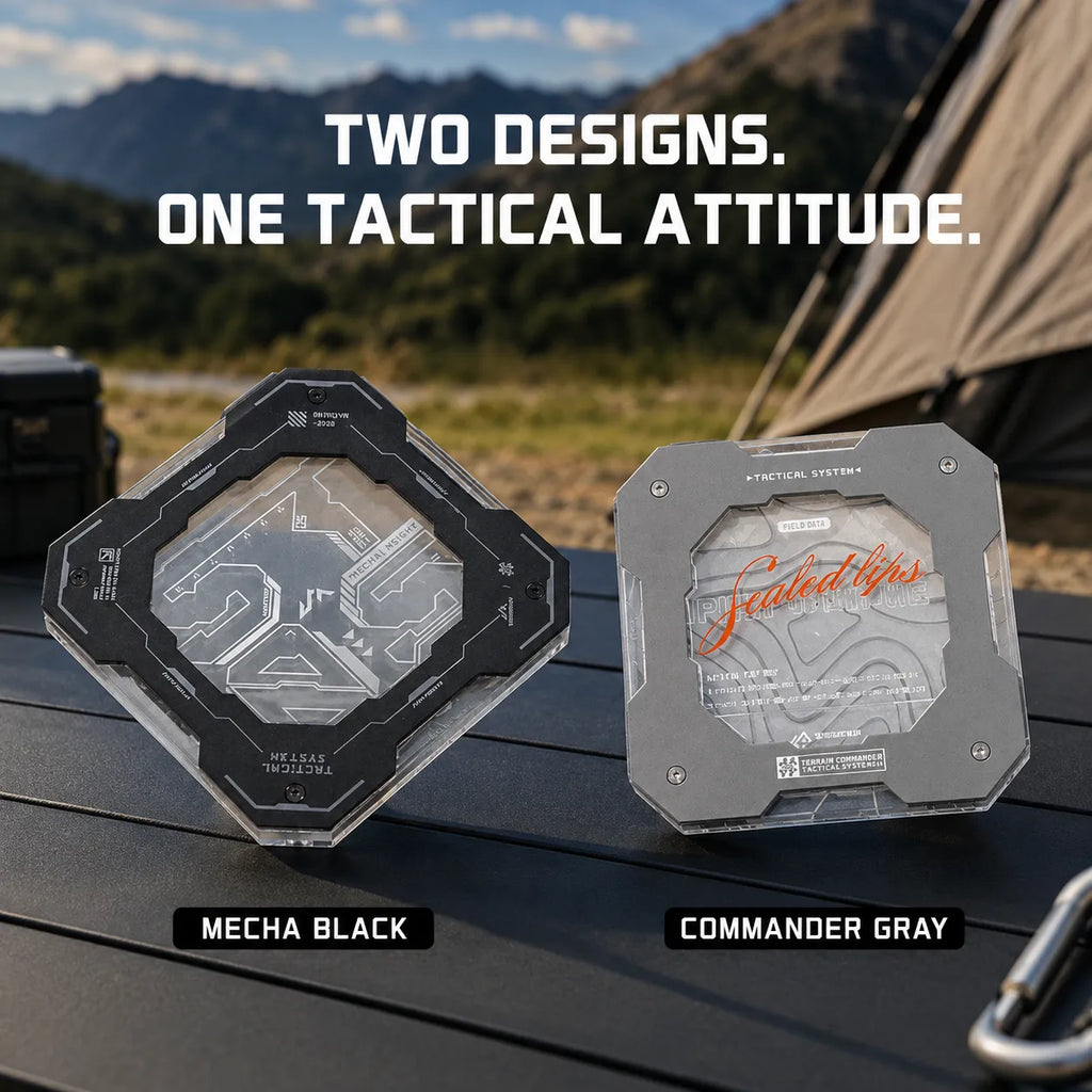 Tactical Camping Coaster – Heat-Resistant Aluminum & Acrylic Cup Mat for Overlanding