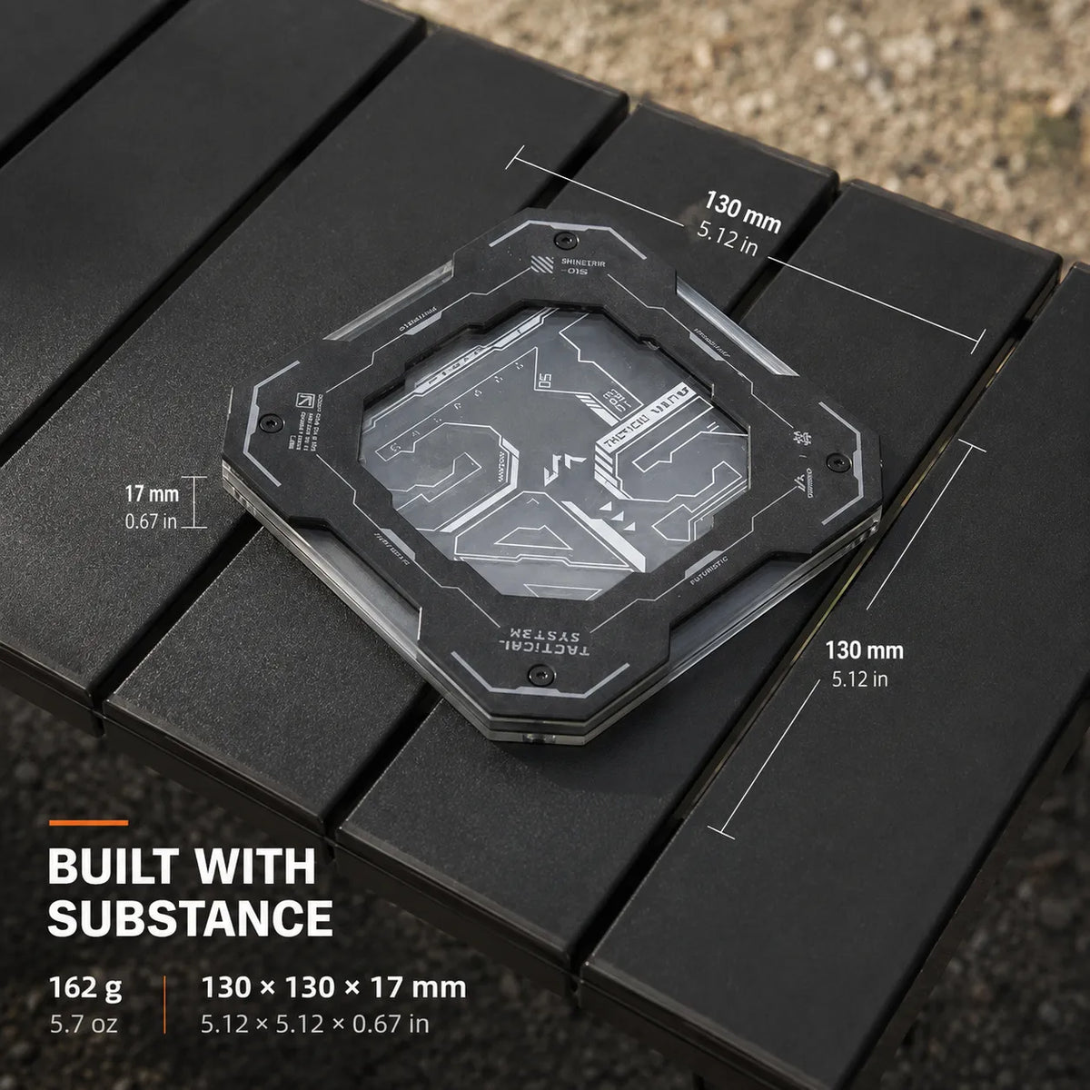 Tactical Camping Coaster – Heat-Resistant Aluminum & Acrylic Cup Mat for Overlanding