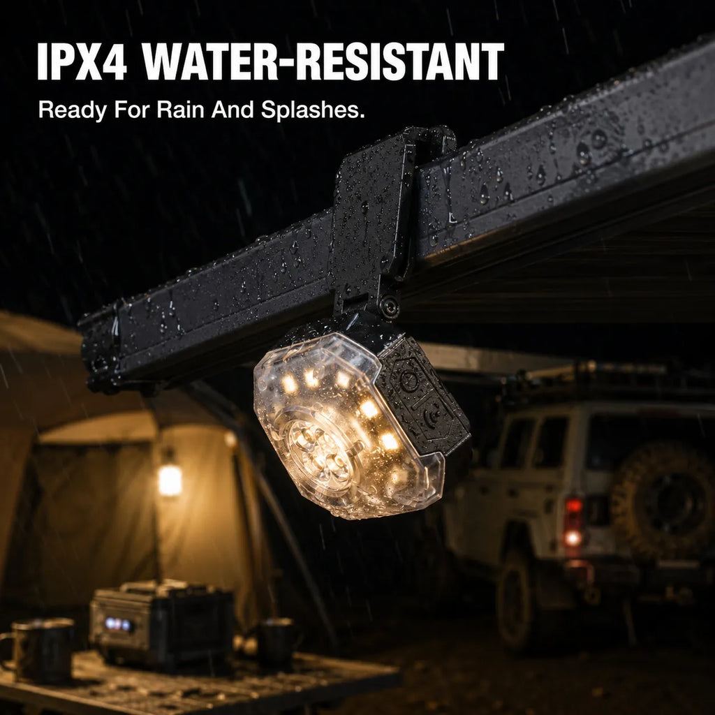 1000LM Rechargeable Camping Headlamp & Magnetic Clip Light with Wave Sensor
