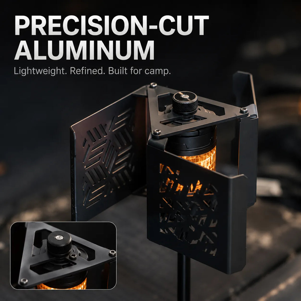 Wind-Powered Rotating Camping Lantern with 360° Shadow Projection