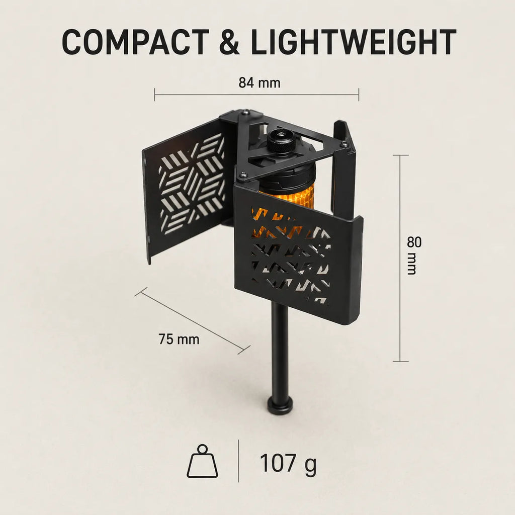 Wind-Powered Rotating Camping Lantern with 360° Shadow Projection